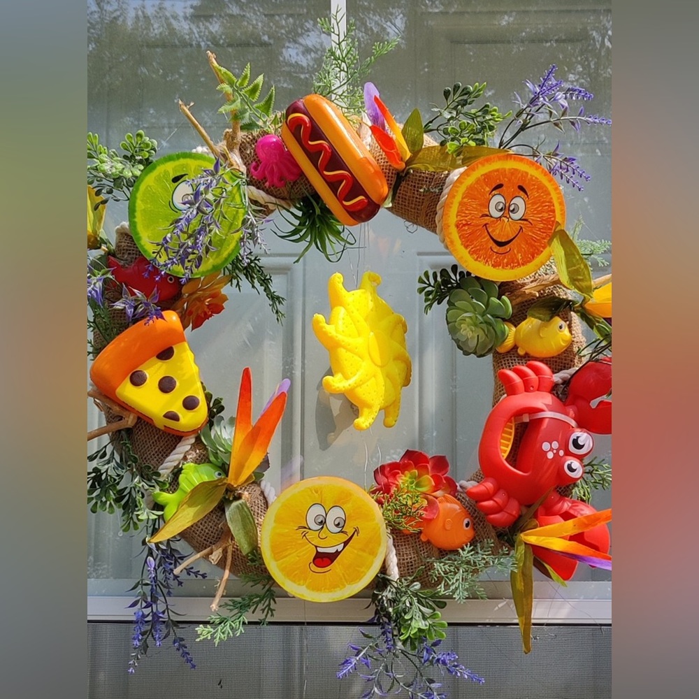Handmade summer wreath